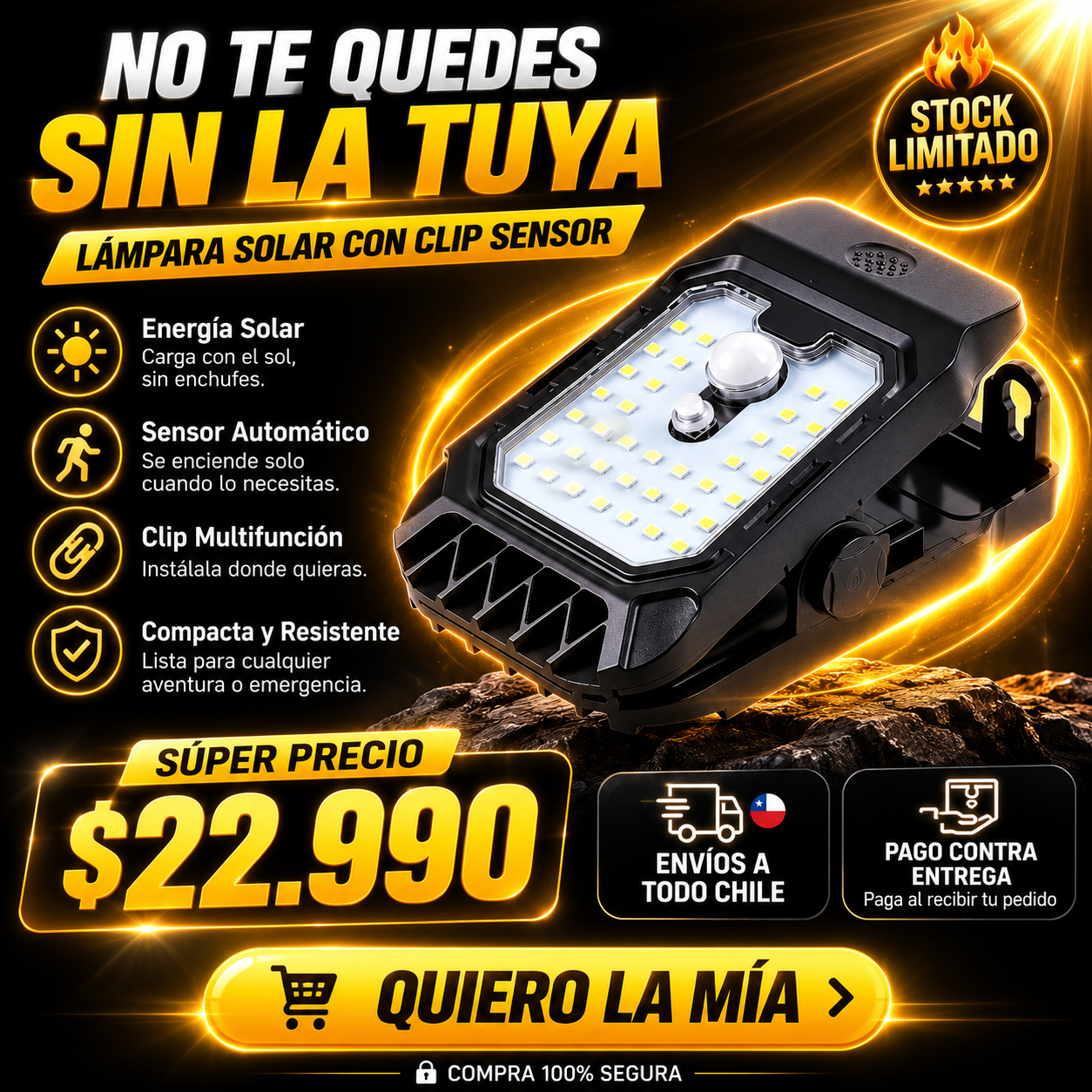 LÁMPARA SOLAR A TODO TERRENO