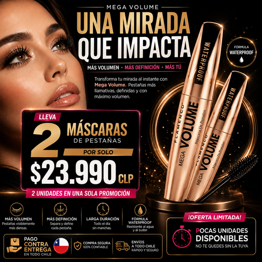 2 Mascaras De Pestañas Waterproof