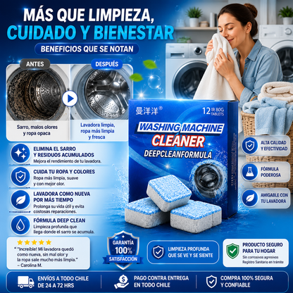 Limpiador Profundo de Lavadoras - Pack 12 Unidades